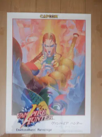 무료배송 새상품 캡콤 뱀파이어 헌터 B2 포스터 모리건