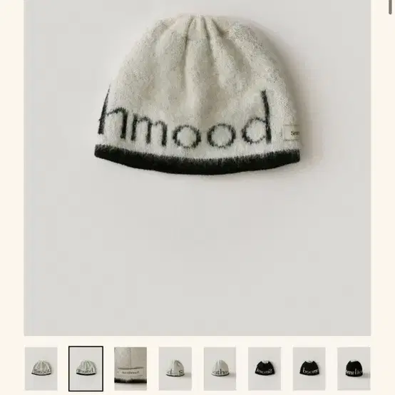 Roomie Logo Knit Hat Cream