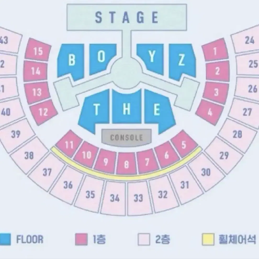 더보이즈 콘서트 더비랜드 2/1 중콘 1구역 2열