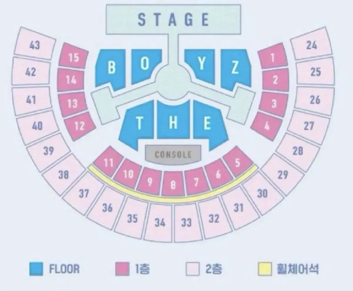 더보이즈 콘서트 더비랜드 2/1 중콘 1구역 2열