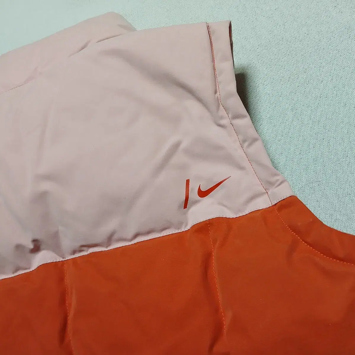 나이키 NIKE 스케이트보드 패딩 조끼 연핑주황색