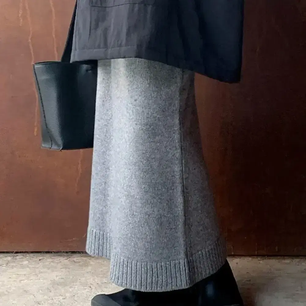 어리틀빗 sis wool kint skirt (wool 60)