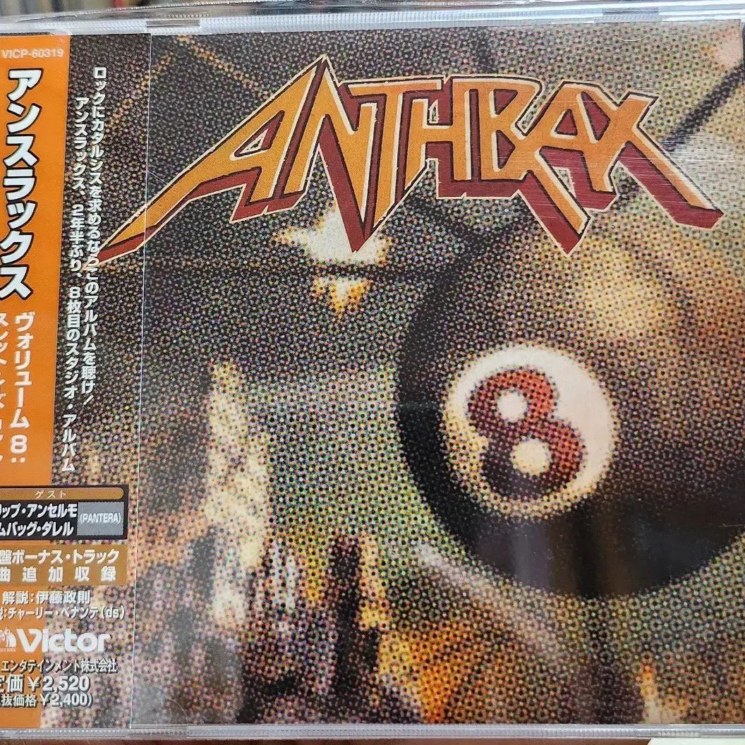 ANTHRAX 8 THE TRREAT IS REAL 일본반CD