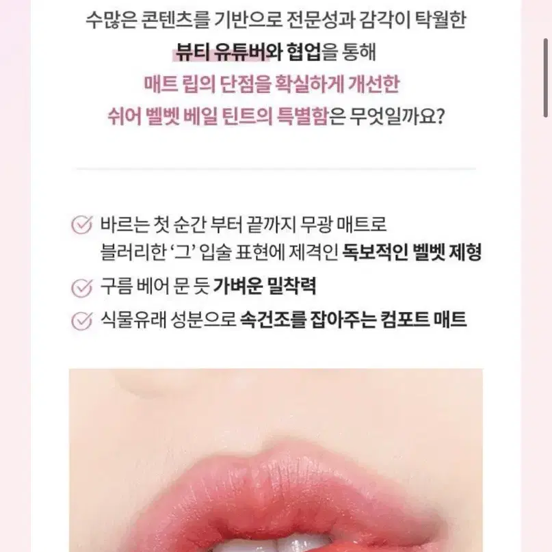 바닐라코 쉬어 벨벳 베일 틴트 02러브미