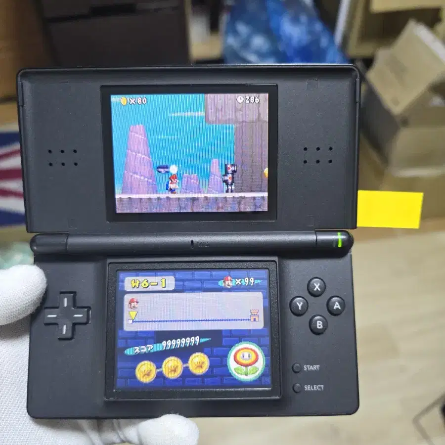 B+급 닌텐도 DS Lite DSL블랙 하단 새터치판