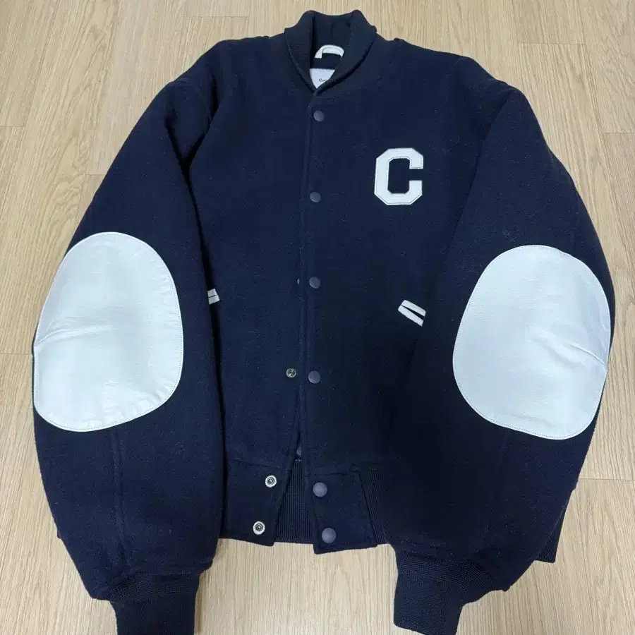 커버낫 바시티 C로고 C LOGO WOOL VARSITY JACKET