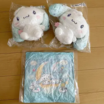 시나모롤 제일복권 봉제인형 쿠션 세트 미개봉 새상품 시나몬