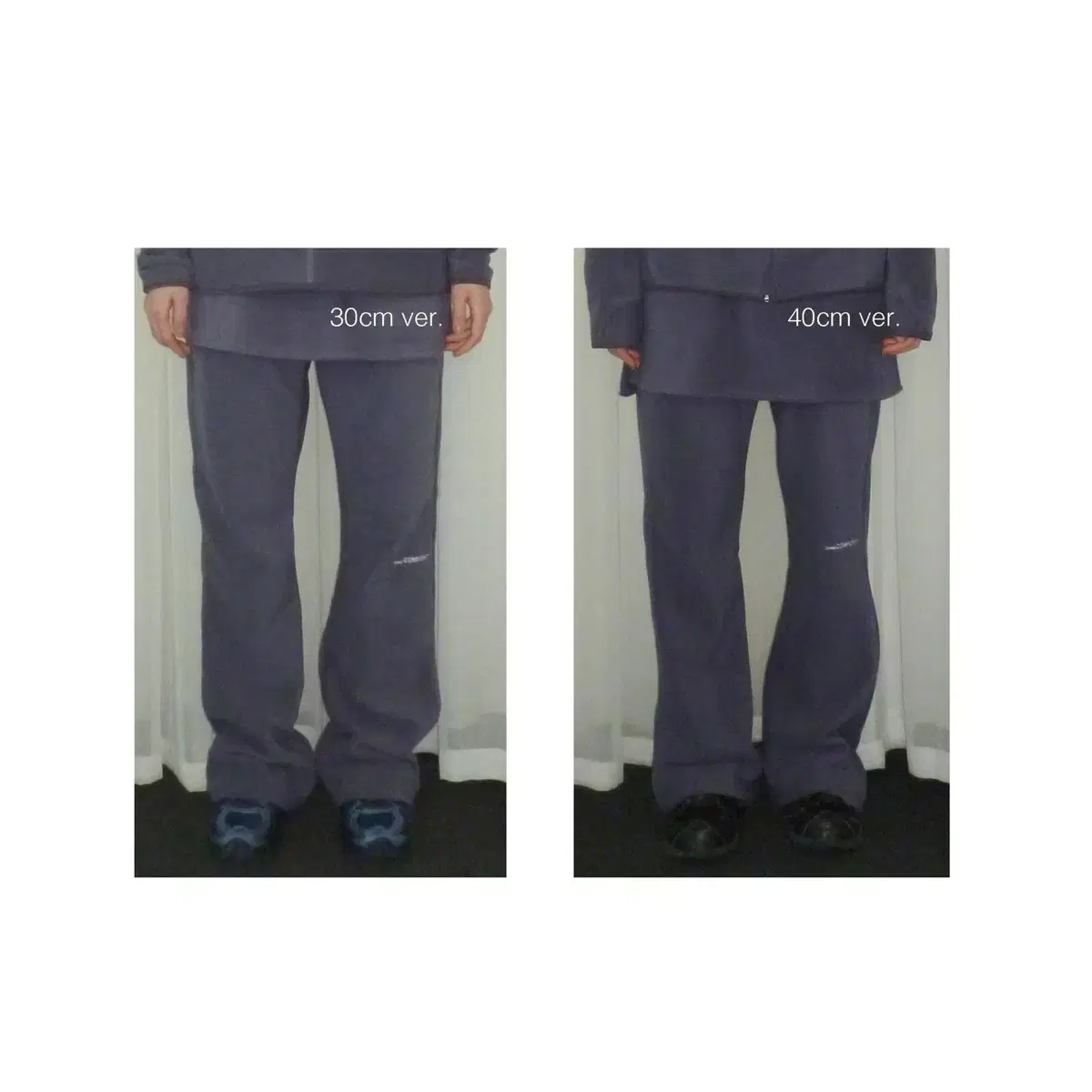 지초이 24-006 FLEECE SLIM LAYERED PANTS