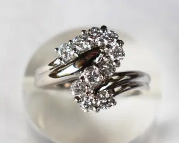 [새상품]Pt900 패션다이얼링 0.76cts