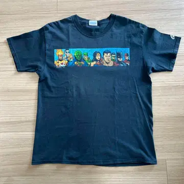 슈퍼히어로 캐릭터 티셔츠 블랙 DC Comics