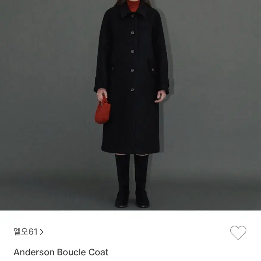 lo61 엘오육일 Anderson Boucle Coat 새상품