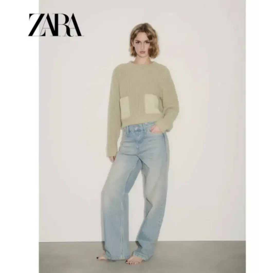 ZARA 자라 여성 패치 포켓 니트 2142225 526