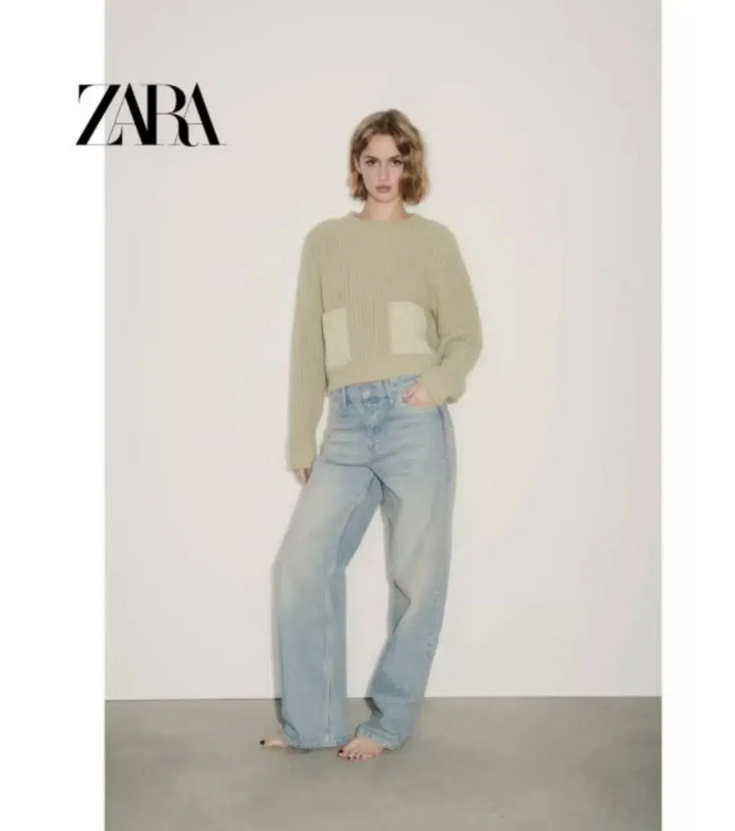 ZARA 자라 여성 패치 포켓 니트 2142225 526