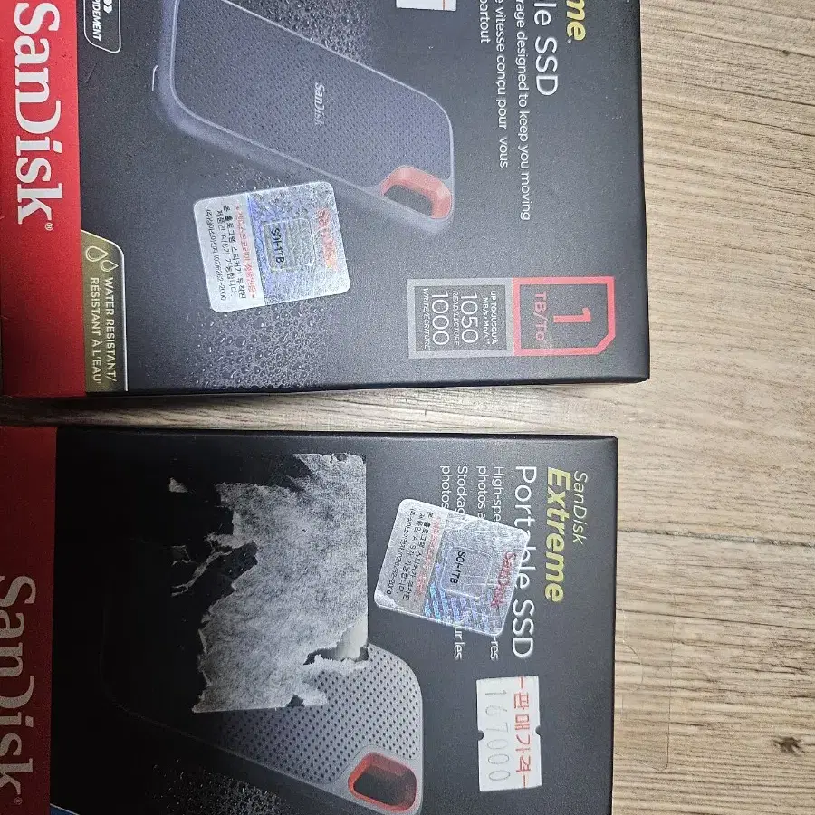 sandisk ssd 두개 일괄 17에팝니다