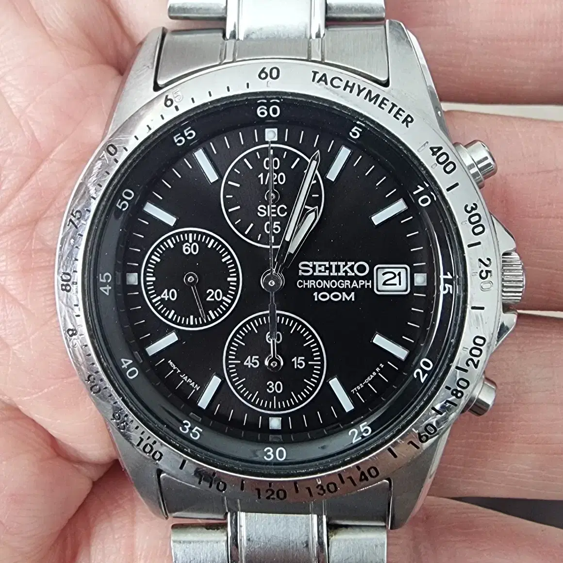 세이코 (SEIKO) 크로노 그래프 SND367P1 쿼츠 시계