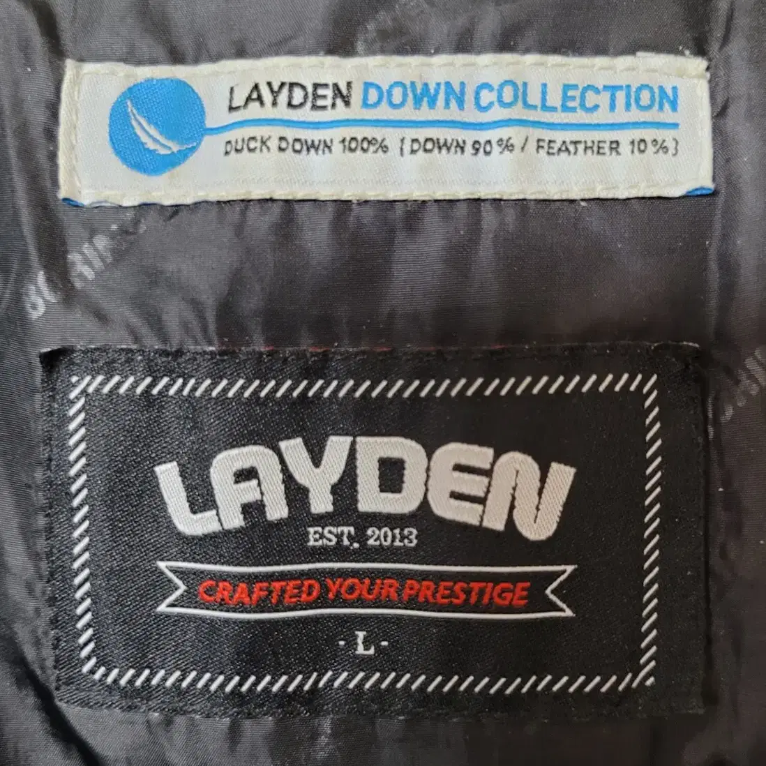 레이든 LAYDEN 덕다운 야상패딩 헤비다운 남성용 100(L~XL)