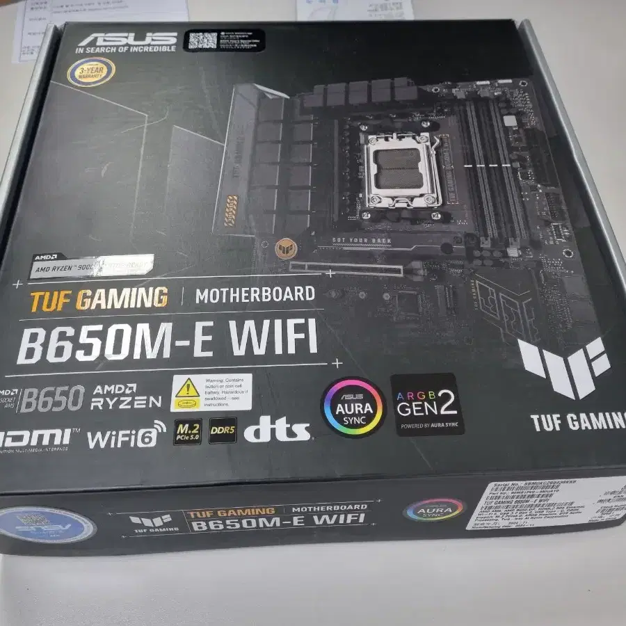 메인보드 ASUS TUF GAMING B650M-E WIFI 미사용제품