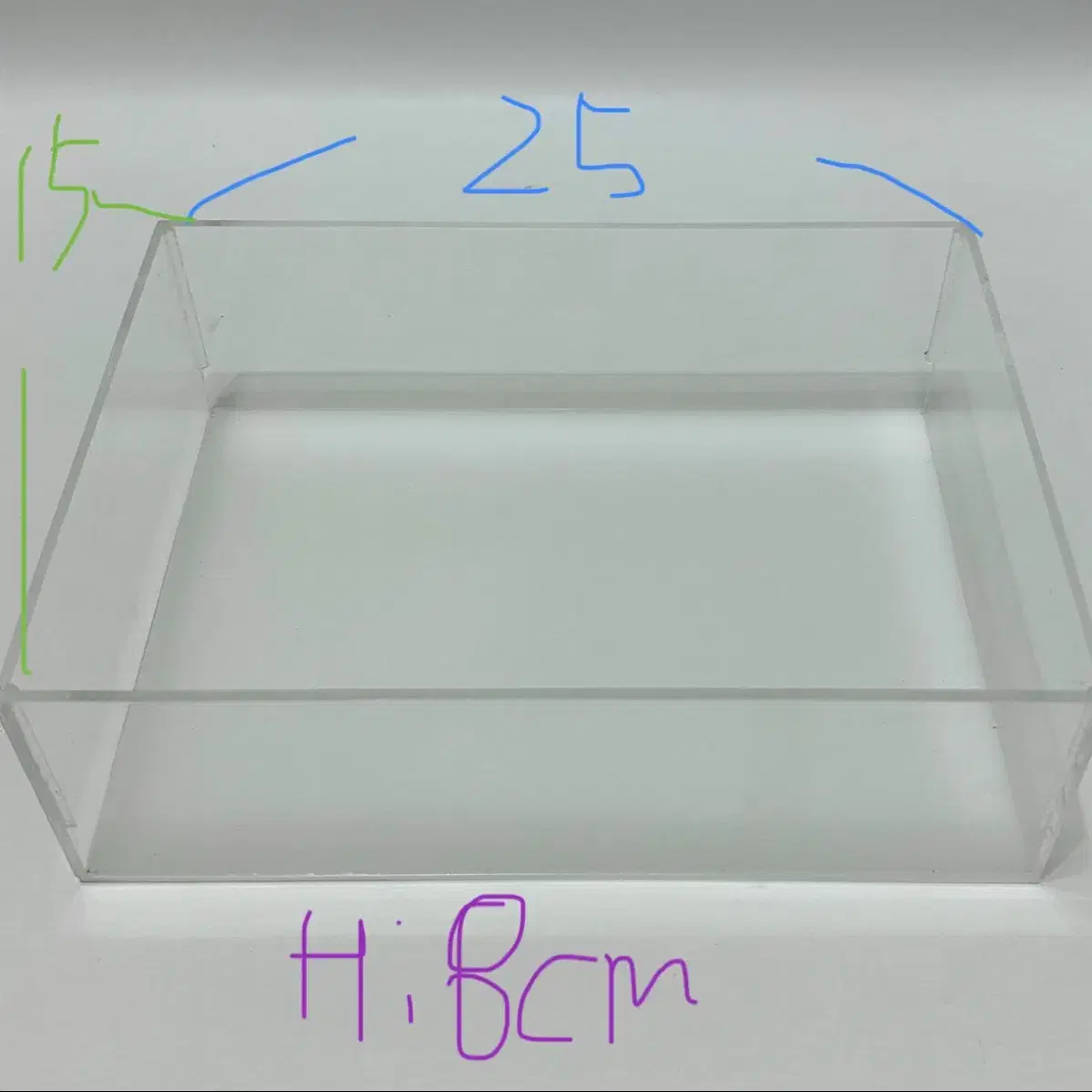 [25*15*8]아크릴 투명 수납함