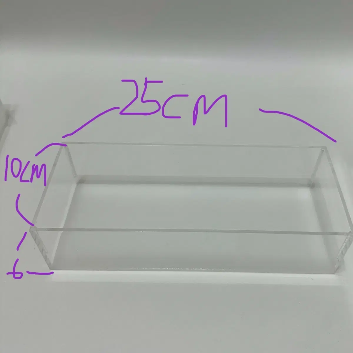 [25*15*6] 아크릴 수납함 개당