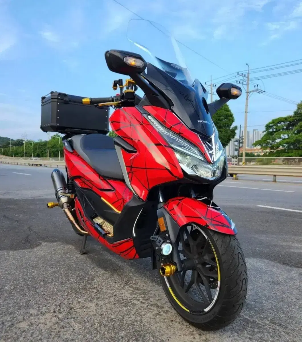 HONDA 포르자300 20년식 반반데칼 아크라구변완료 알탑셋팅