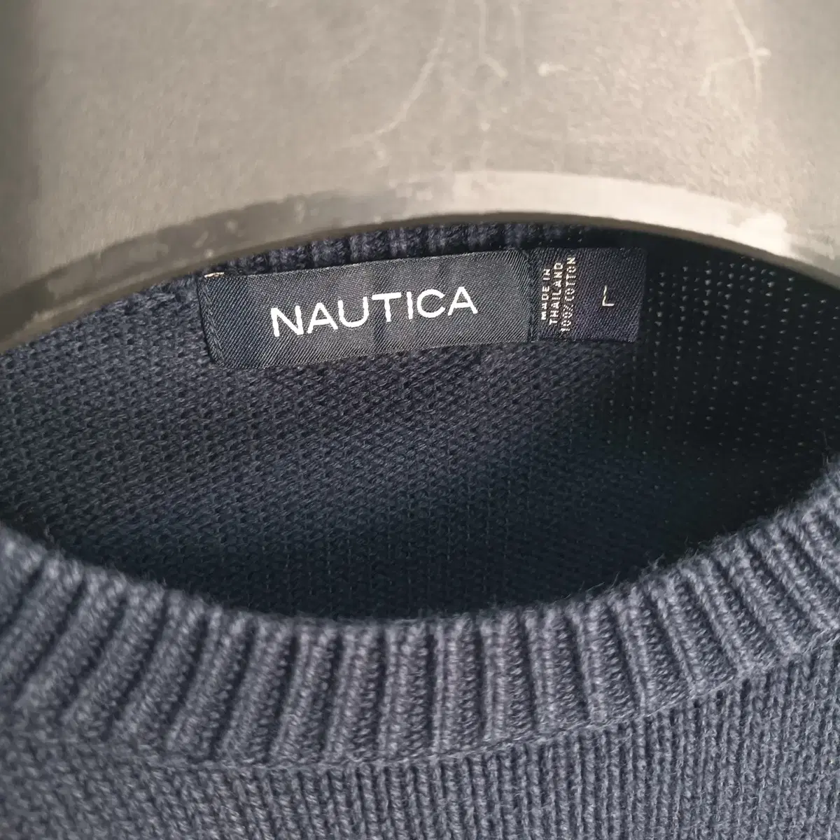 NAUTICA 노티카 팬 남성 면 니트 (L)