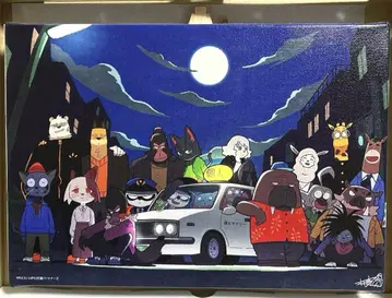 오드택시 기노시타 오리가 직접 그린 캔버스 보드