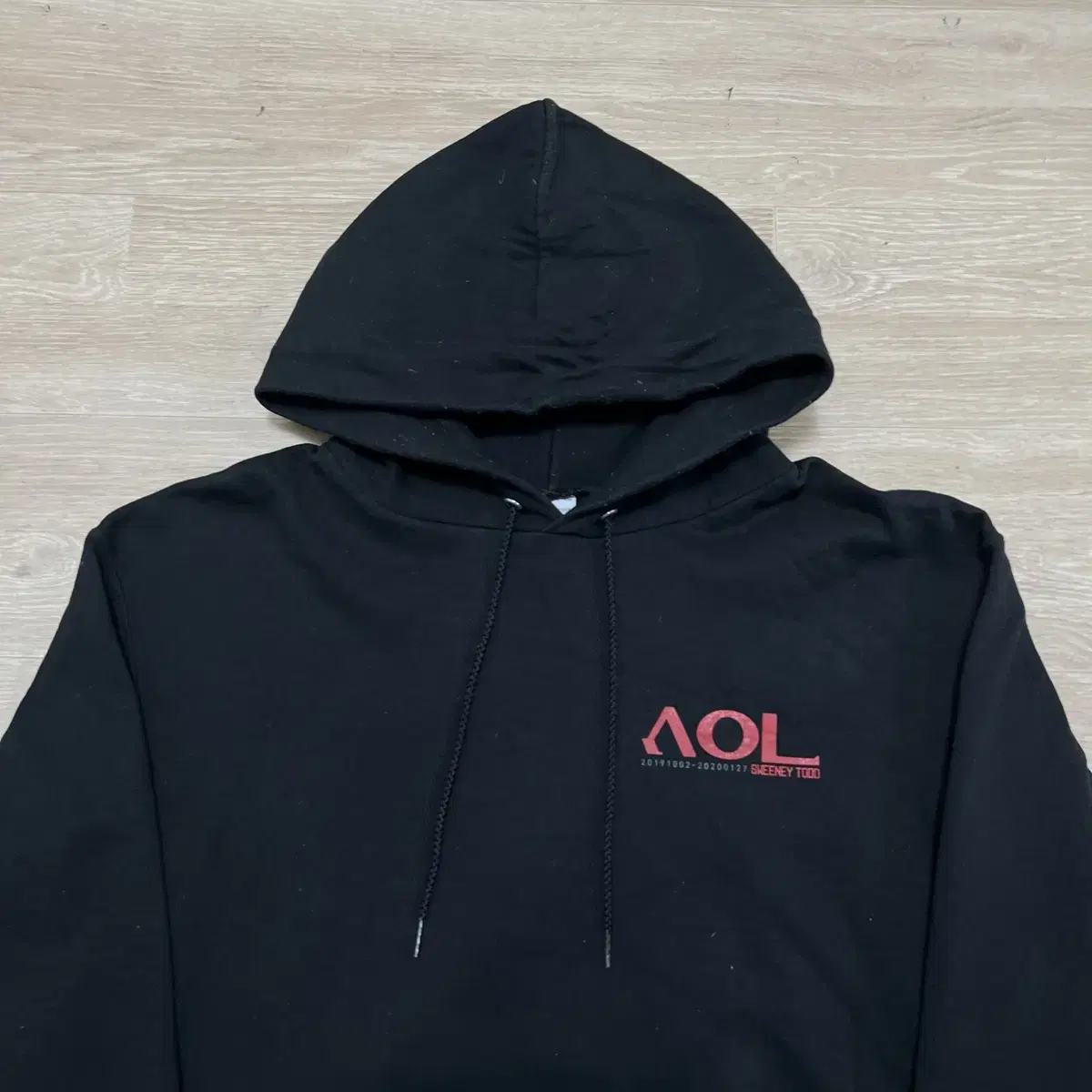 챔피온 AOL 로고 후드티 L/100