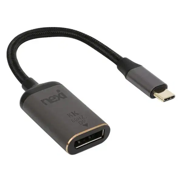 USB C type to 디스플레이포트 1.4ver 케이블형 무전원컨버터