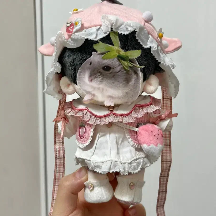 15cm 인형옷 딸기요정 세트