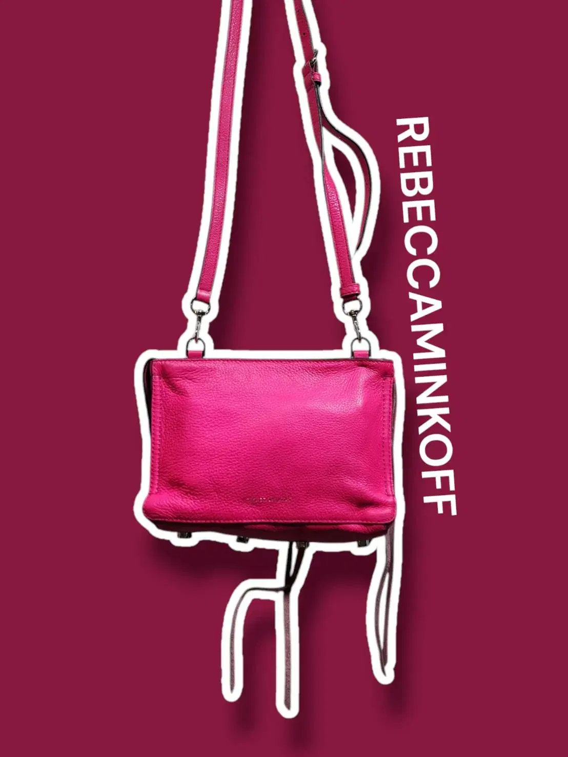 REBECCAMINKOFF 레베카밍코프 가죽 미니크로스백 핑크