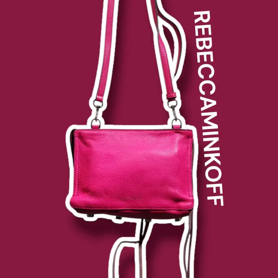 REBECCAMINKOFF 레베카밍코프 가죽 미니크로스백 핑크 /0121