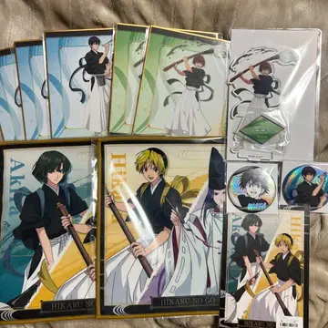 히카루의 바둑 복권 메이트 묶음 판매 색지 아크릴 스탠드 캔 배지