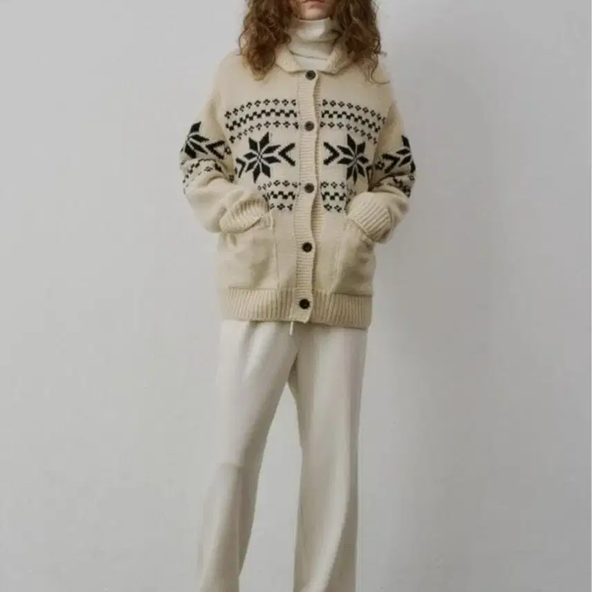 플라드주르 snow cowichan cardigan