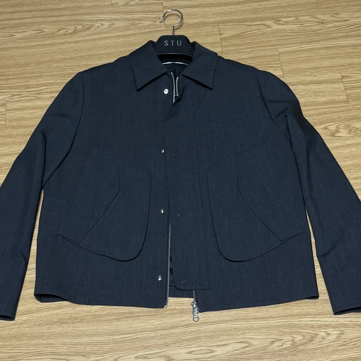 STU Wide pocket jacket charcoal M