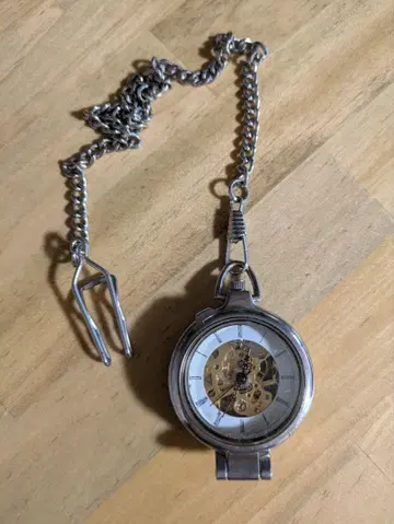 앤티크 수동 와인딩 회중시계 스켈레톤