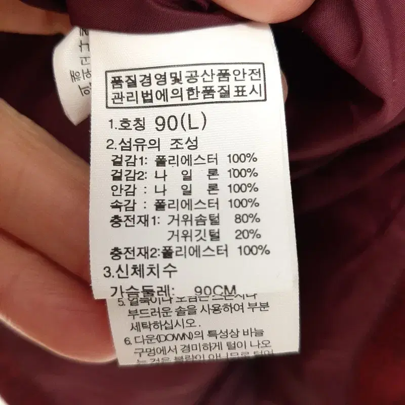 노스페이스 700필 블룸구스 패딩조끼