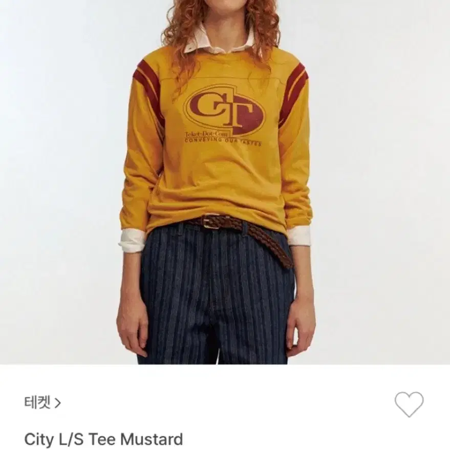 테켓 teket 티셔츠 롱슬리브 City L/S Tee Mustard