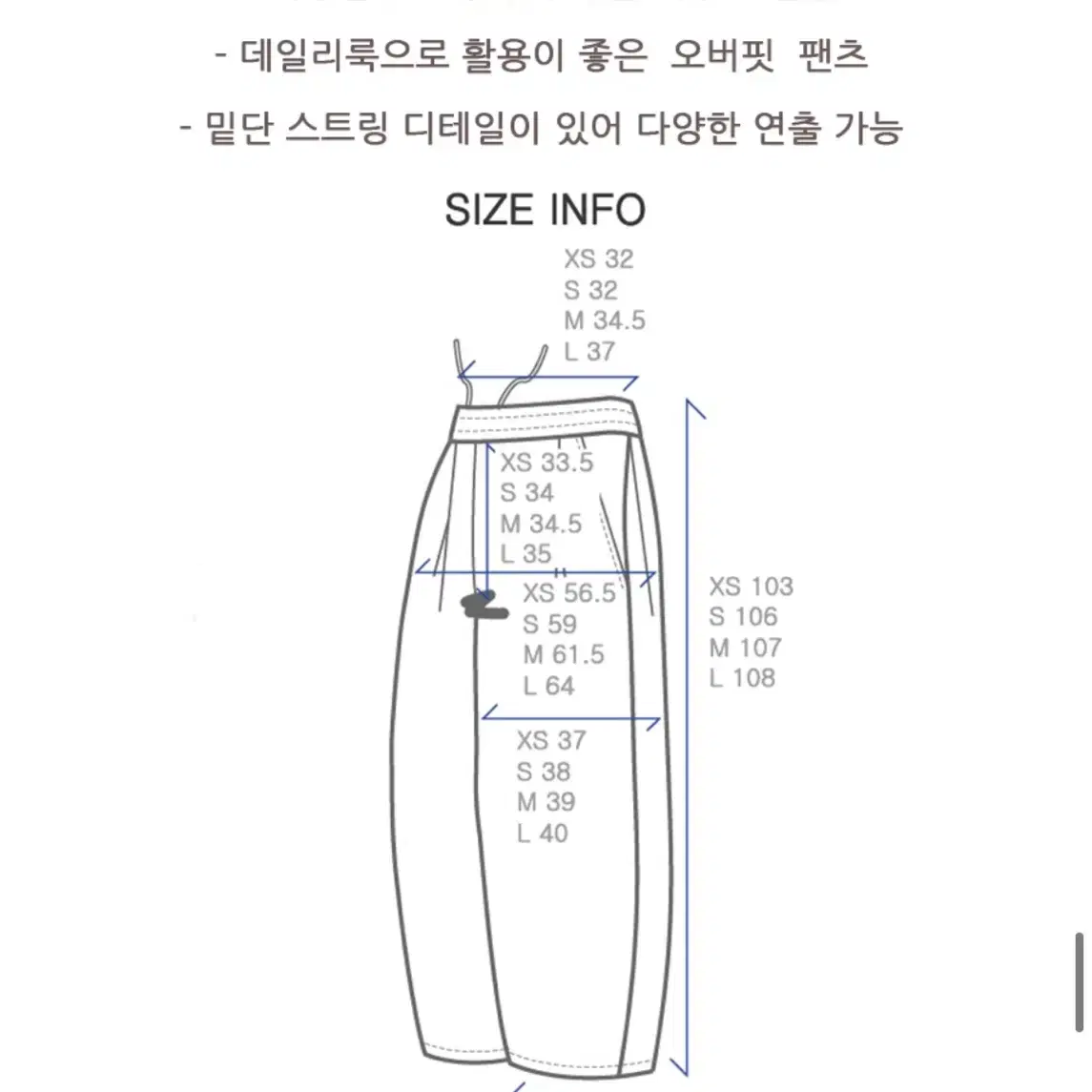 Dnsr 디앤써 - 딥 포턱 플로우 밴딩 팬츠 그레이 (L)