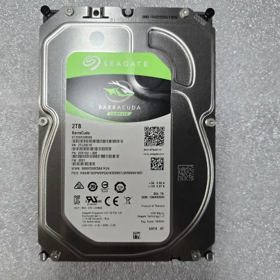 PC부품 HDD 3.5 2.0TB