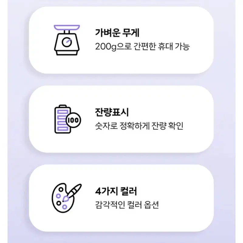 리베타 4in1 케이블 일체형 고속충전 미니 보조배터리 10000mAh