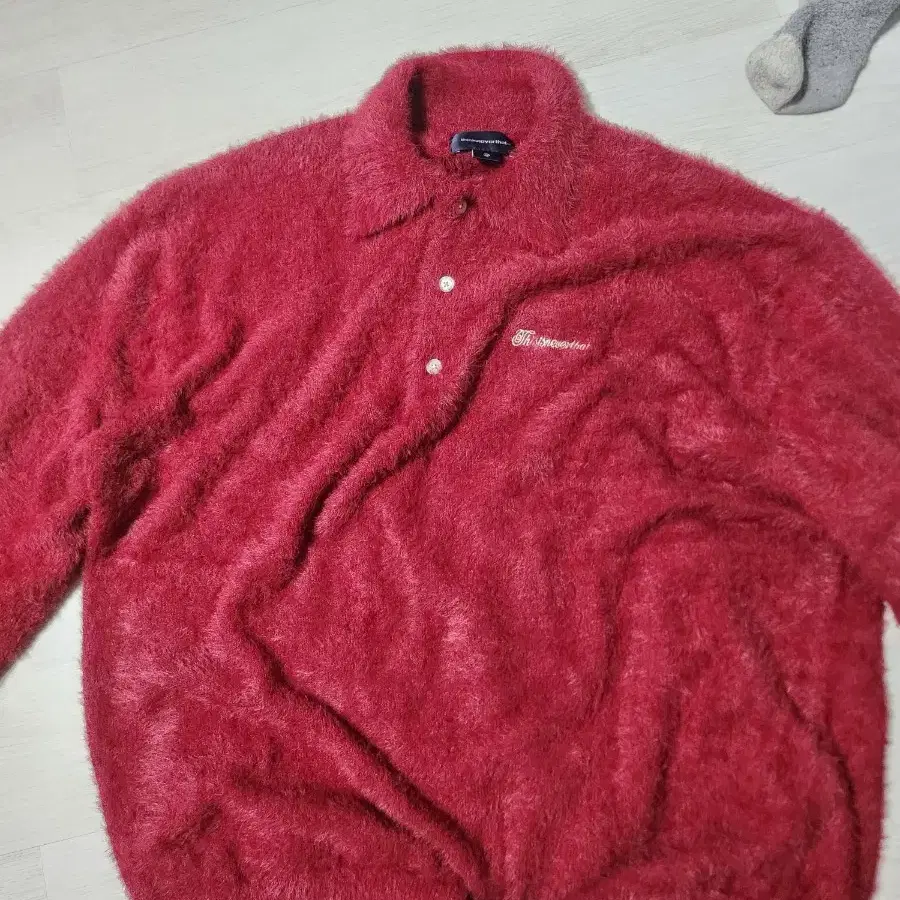 [XL]디스이즈네버댓 shaggy knit red