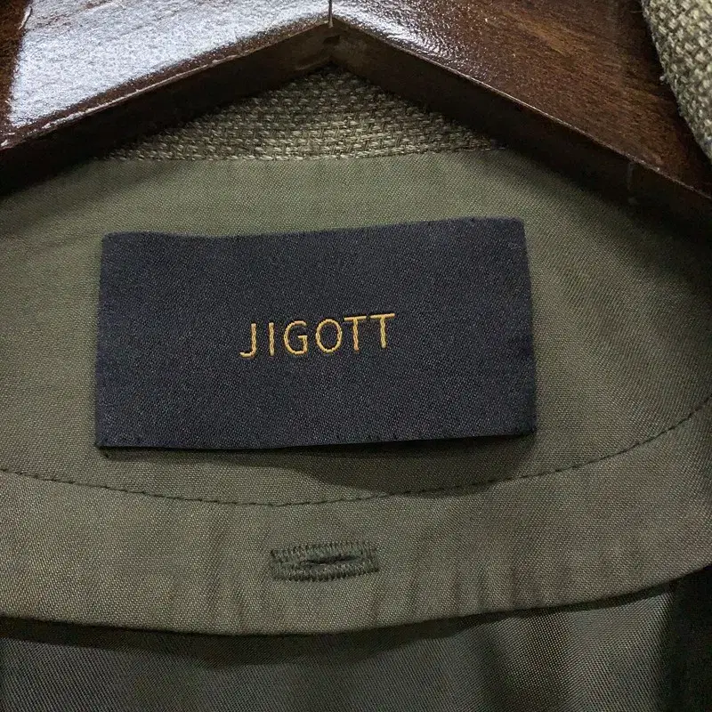 지코트 JIGOTT 카키 트렌치 코트 90 G02453