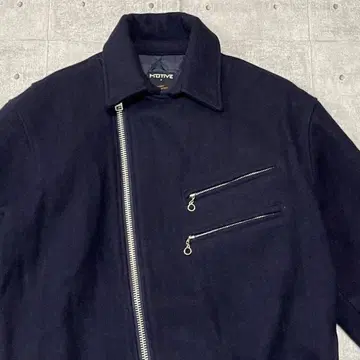 MOTIVE 라이더 재킷 울 보아 모터 모터 모티브