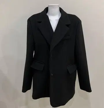 SONA 심플 오버핏 울 코트 재킷