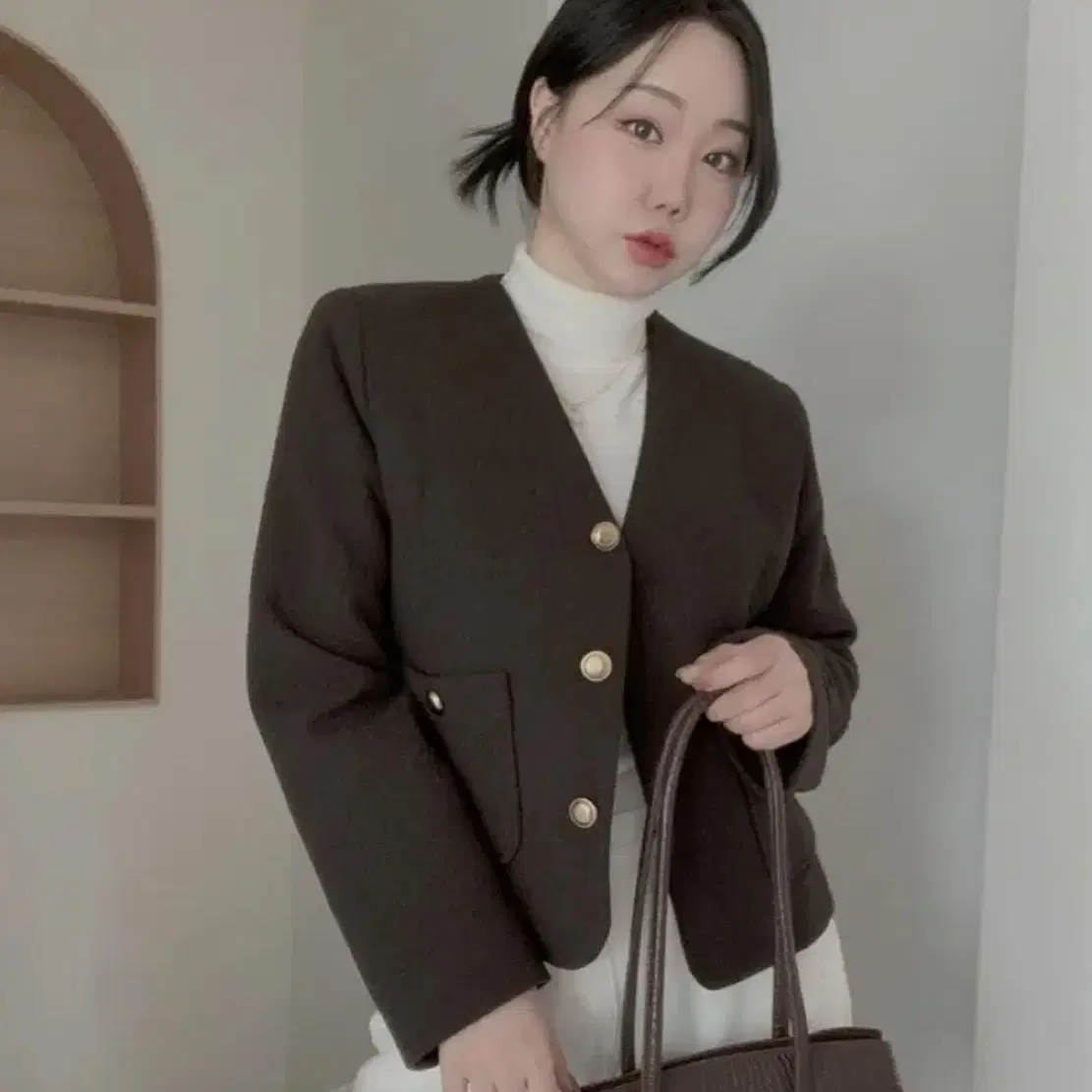 하비언니 노카라 숏자켓