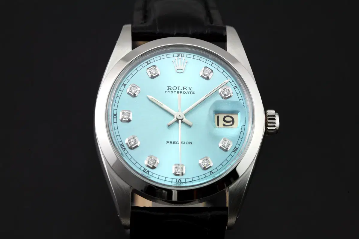 ROLEX 6694 아이스 블루 다이아 인덱스 워치