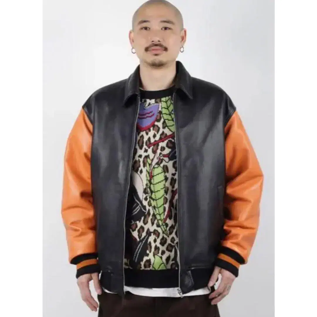 WACKO MARIA 21FW LEATHER VARSITY