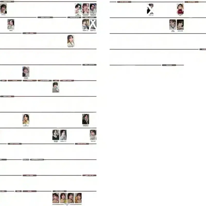 보넥도 포카 교환 양도 판매 성호 리우 재현 태산 이한 운학 분철