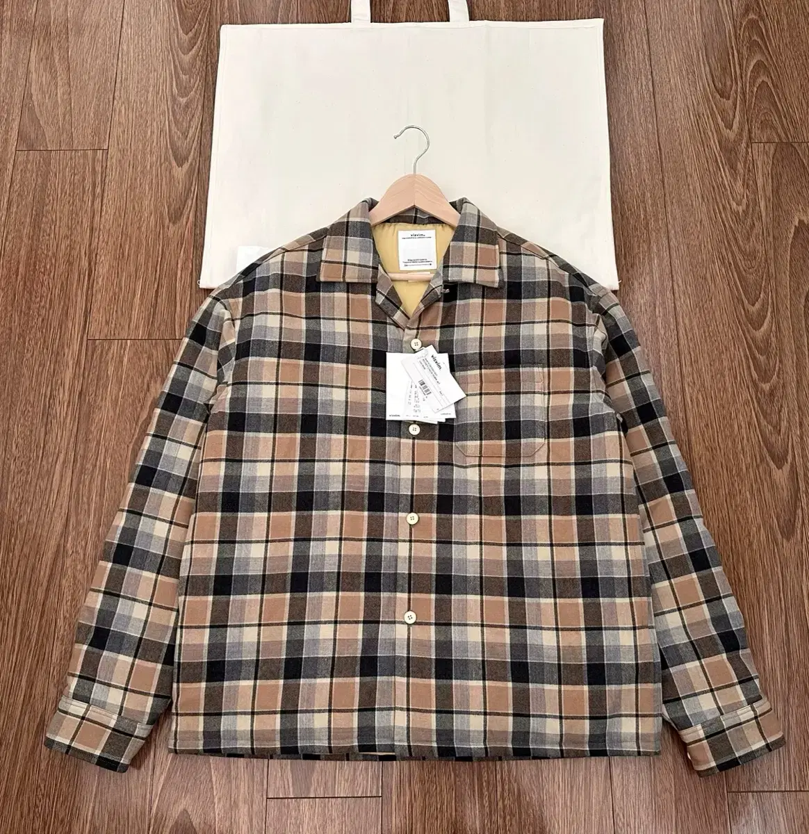 VISVIM 25SS KEESEY CHECK DOWN JKT