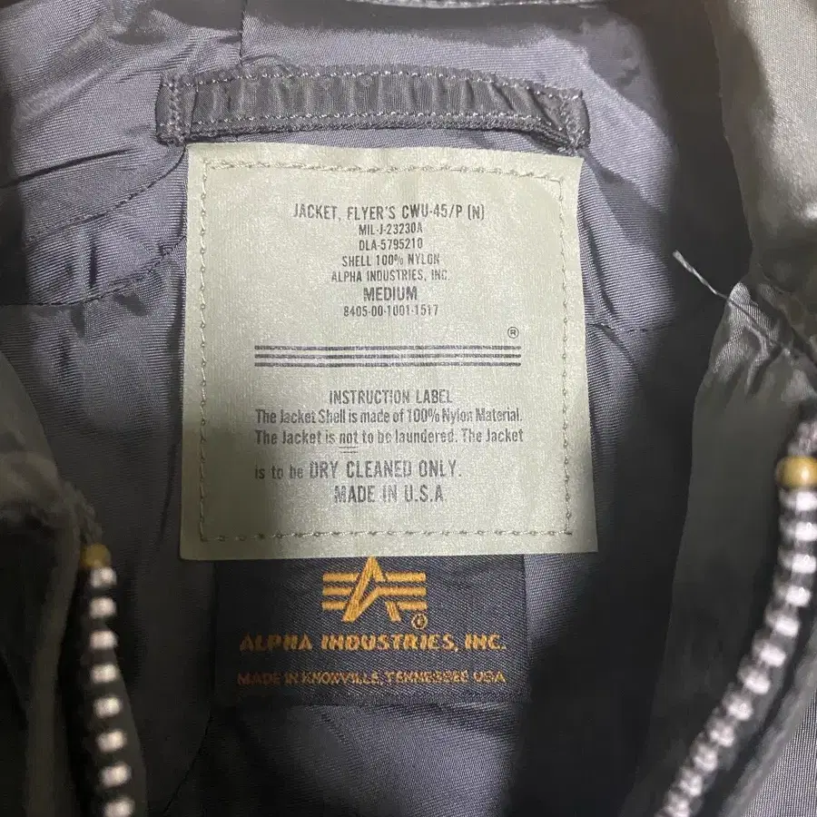 MADE IN USA 알파사 cwu-45/P 복각 자켓 M